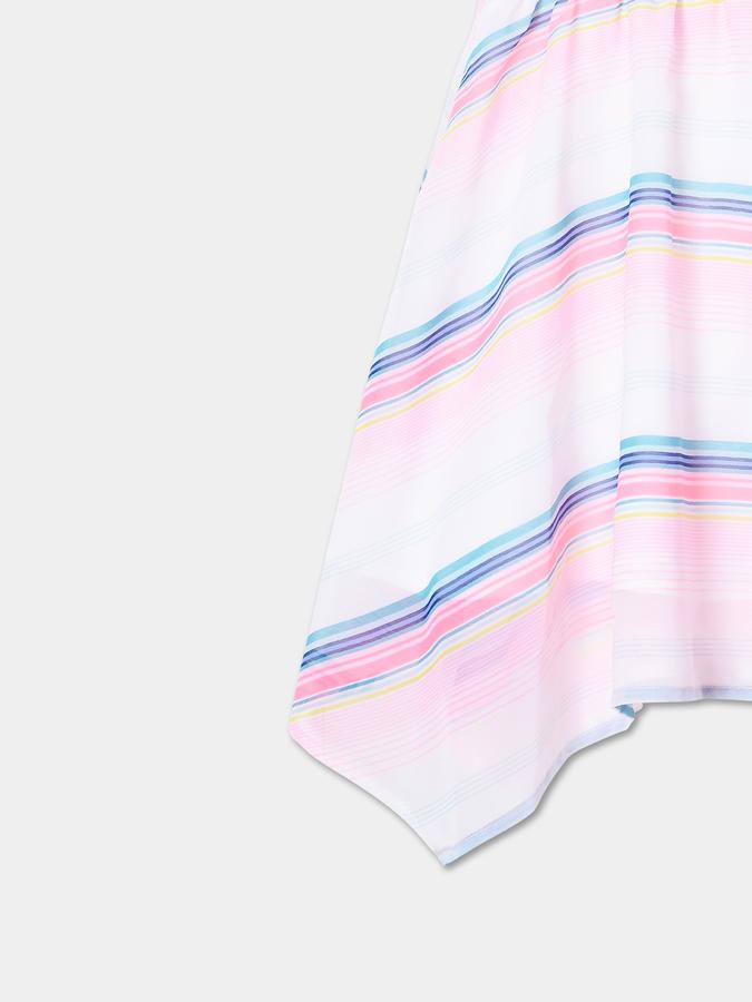 R&B Girl's A Line All Over Printed Woven Dress image number 3
