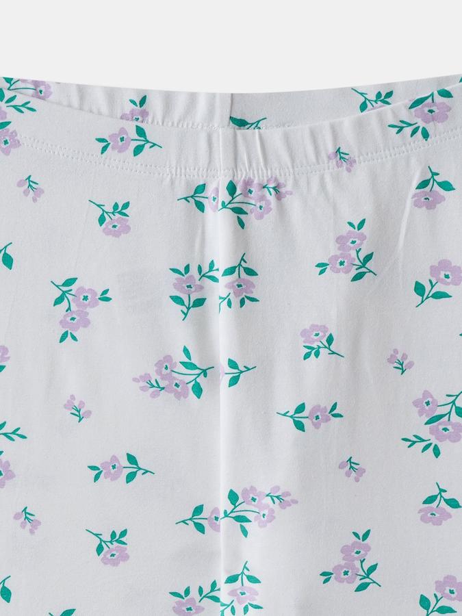 Girls All Over Printed Slim Fit Pull On Legging