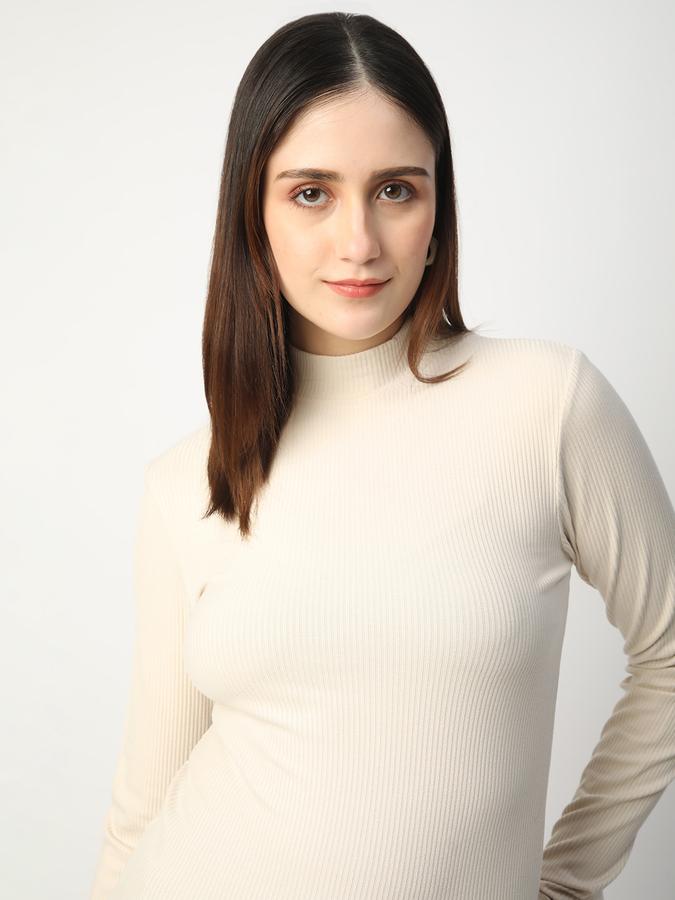 Solid Women High Neck T-Shirt image number 0