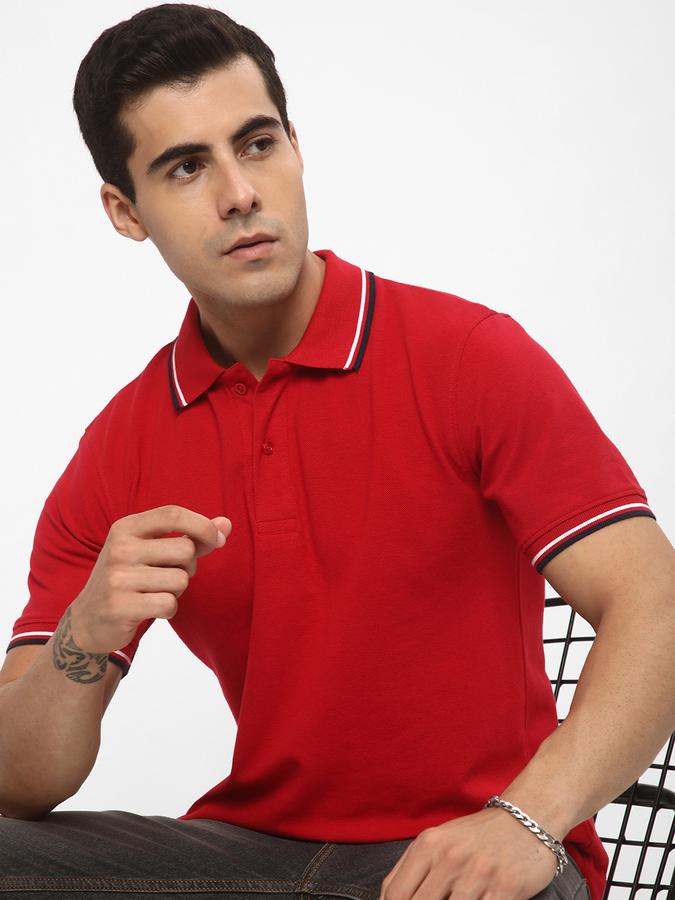 R&B Men's Polo With Contrast Tipping image number 0