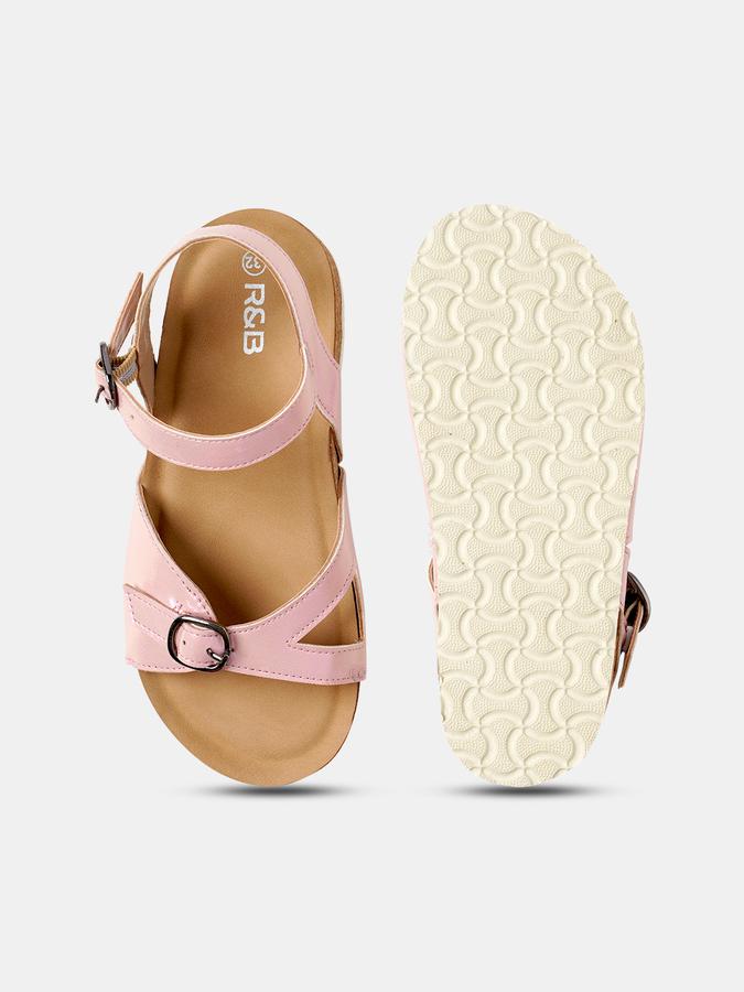 R&B Girls Pink Sandals image number 3