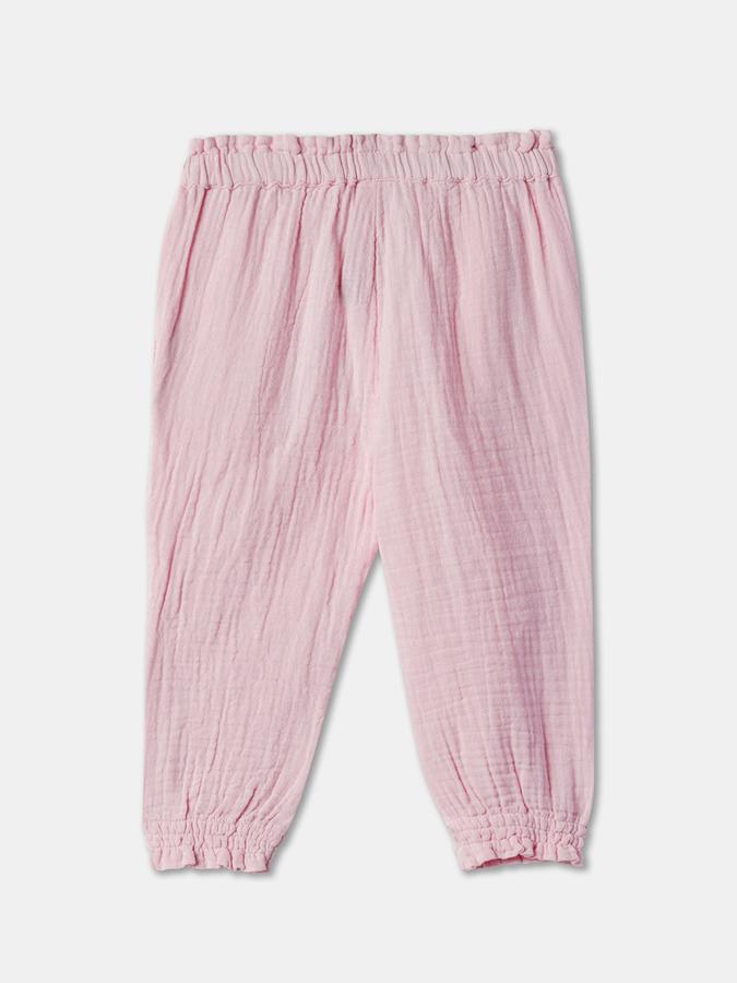Girls Flat-Front Straight Fit Trousers image number 1