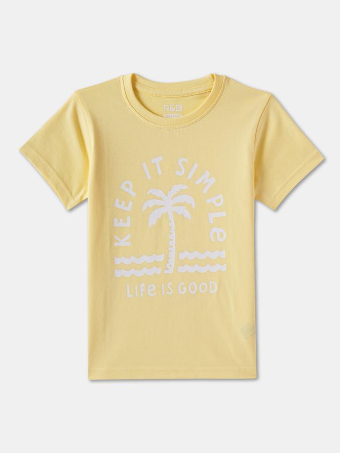 Boys Regular Fit Short Sleeve Crew Neck T-Shirt