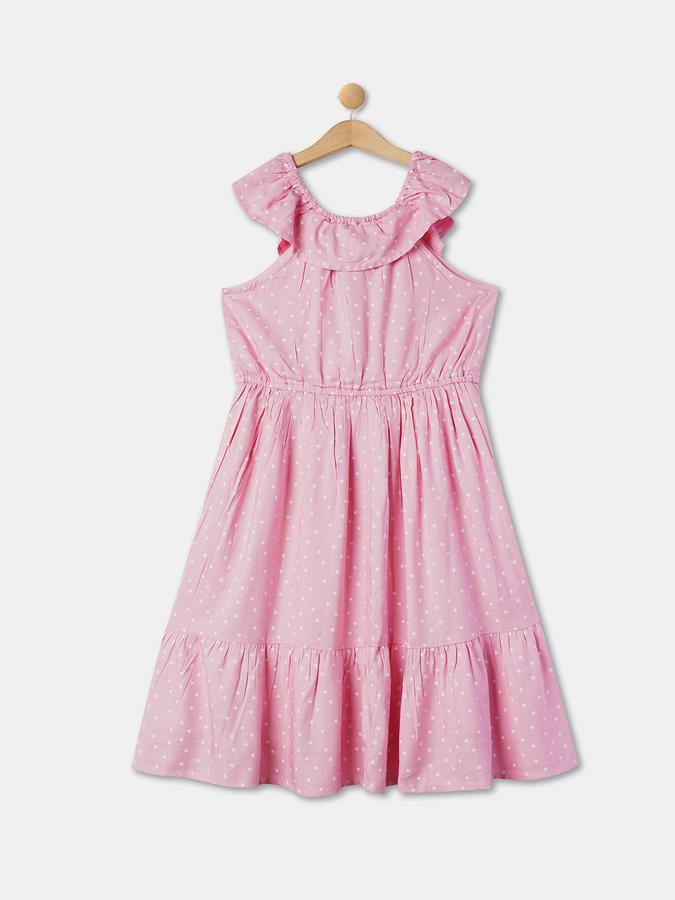 R&B Girl's Ruffles Woven Dress image number 1