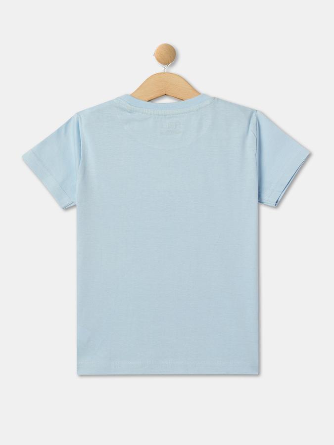 Boys Graphic Print Round-Neck T-Shirt data-index=