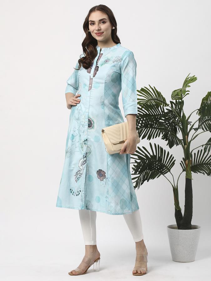 Women Printed V-Neck Kurtas image number 1