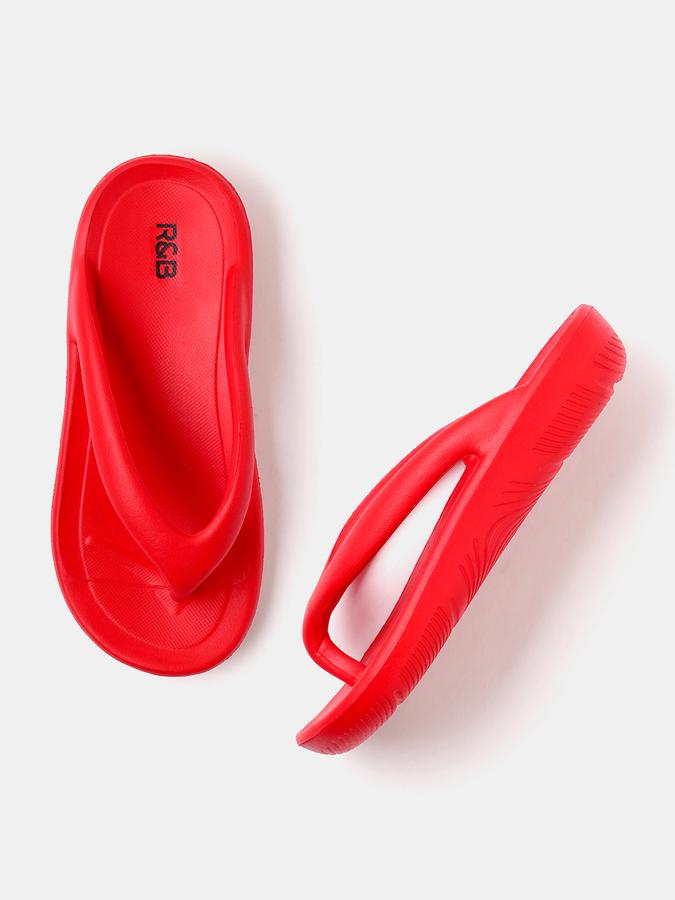 R&B Women Red Flip Flops image number 0