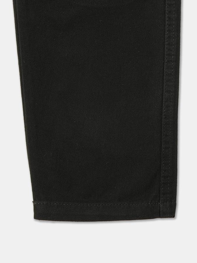 Boys Cotton Regular Fit Drawstring Waist Clean Hem Trousers