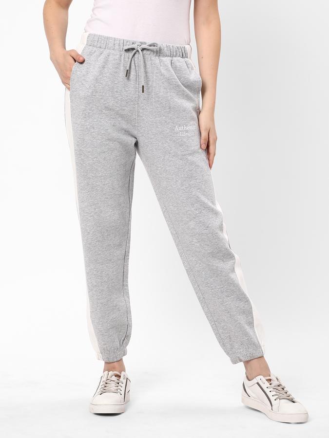 Women Typographic Print Cuffed Joggers  