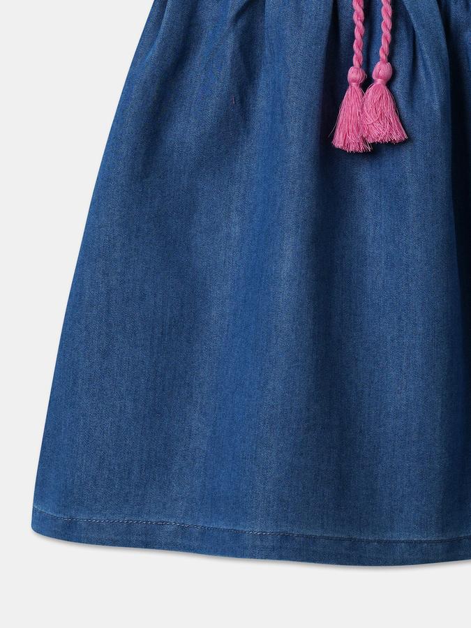 Baby Girls Midi/Knee Length Casual Dress Short Sleeve image number 3