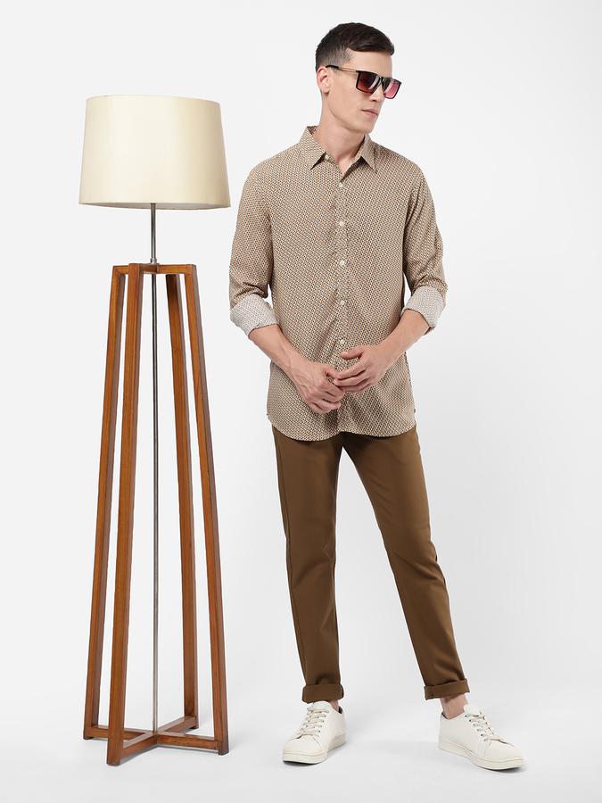 R&B Men Beige Casual Shirts image number 1