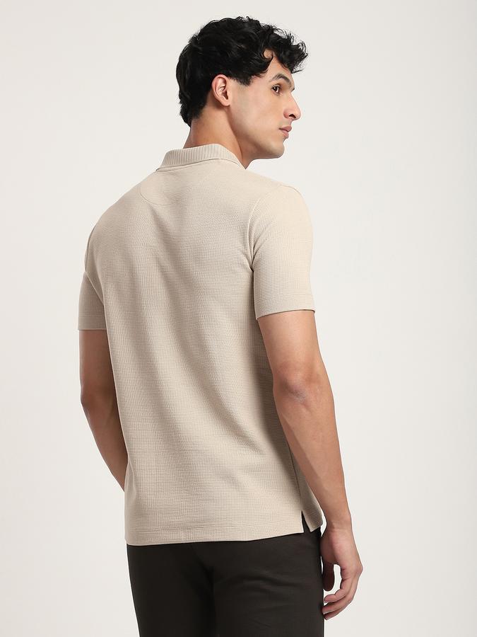 Men Cotton Blend Slim Fit Flat Front Solid Trousers