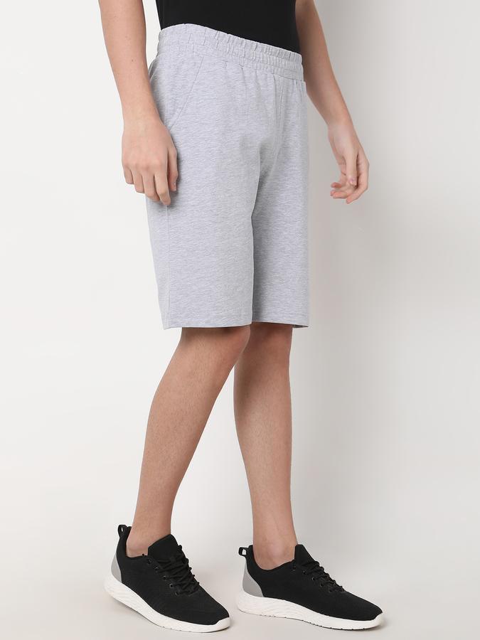 Boys Cotton Relaxed Fit Drawstring Waist Clean Hem Shorts