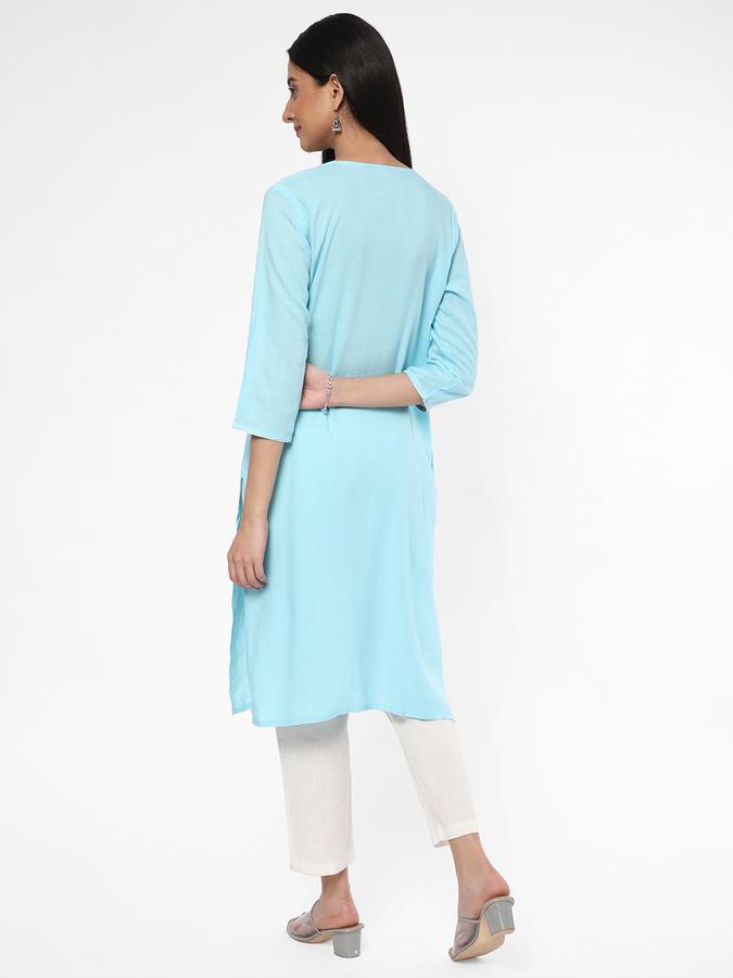 R&B Women Blue Kurta image number 2