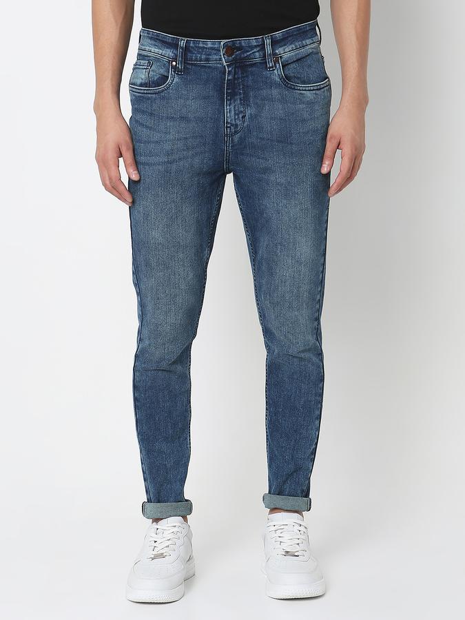 Men Mid-Wash Slim Fit Jeans image number 0