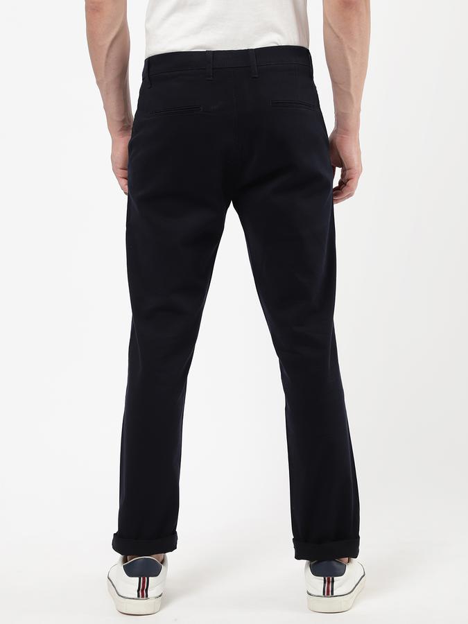 R&B Men Blue Casual Trousers image number 2