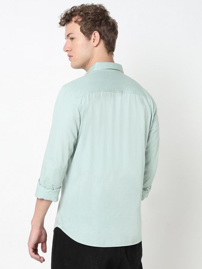 R&B MENS Long sleeves Casual Solid SHIRT image number 3