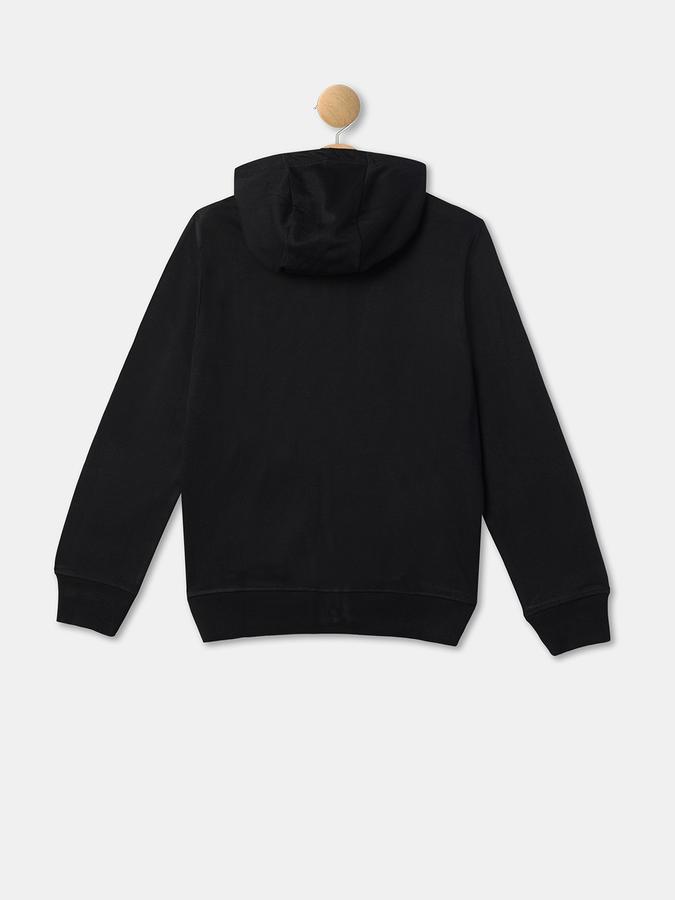 Boys Cotton Hooded Zip Up Graphic Print Jacket