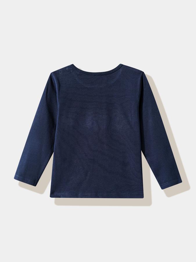 Girls Cotton Regular Fit Round Neck Graphic T-shirt