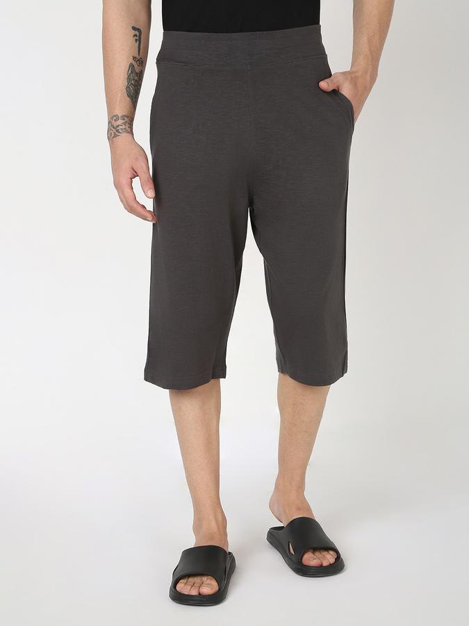Men Regular Fit Knit Shorts with Insert Pockets