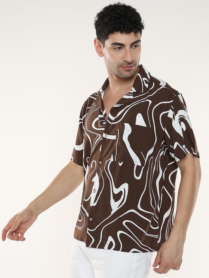 Men Self Design Casual Shirt image number 2