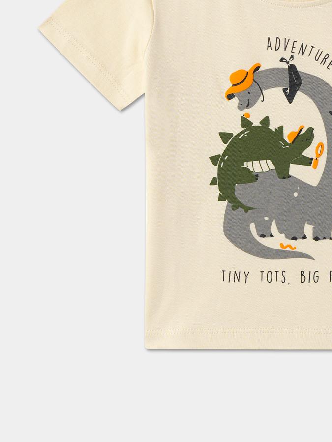 Baby Boys Printed Pure Cotton Regular T Shirt image number 3