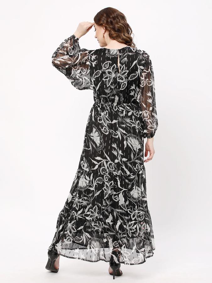 Women Floral Print A-Line Dress image number 2