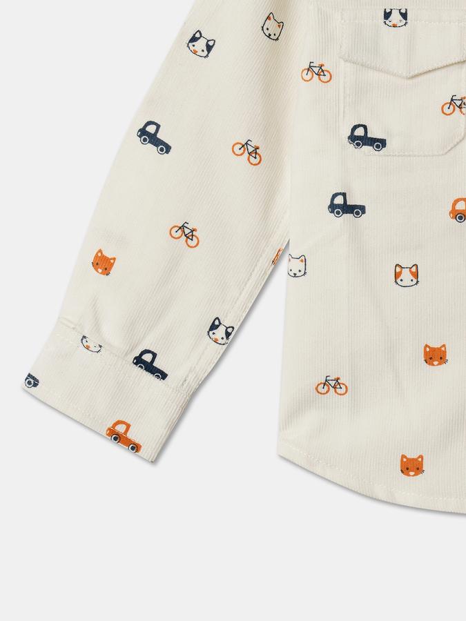 Boys Graphic Print Full-Sleeve Shirt image number 3