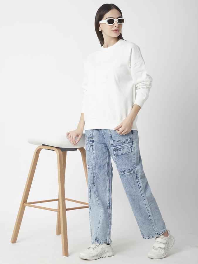 Full Sleeve Solid Women Sweatshirt image number 1