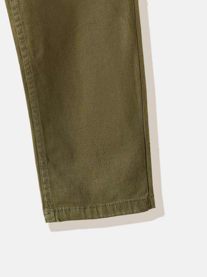 Boys Cotton Regular Fit Drawstring Waist Clean Hem Trousers