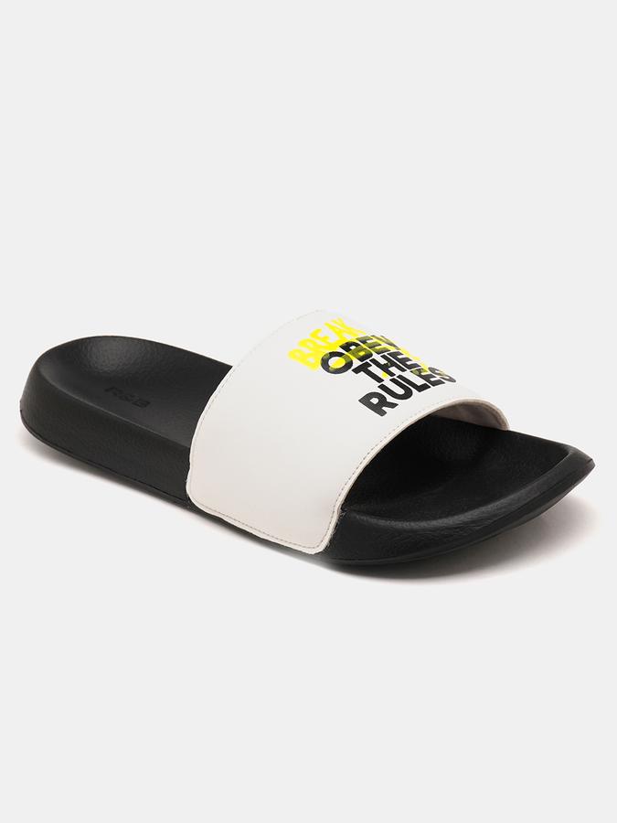 R&B Men White Slides image number 2