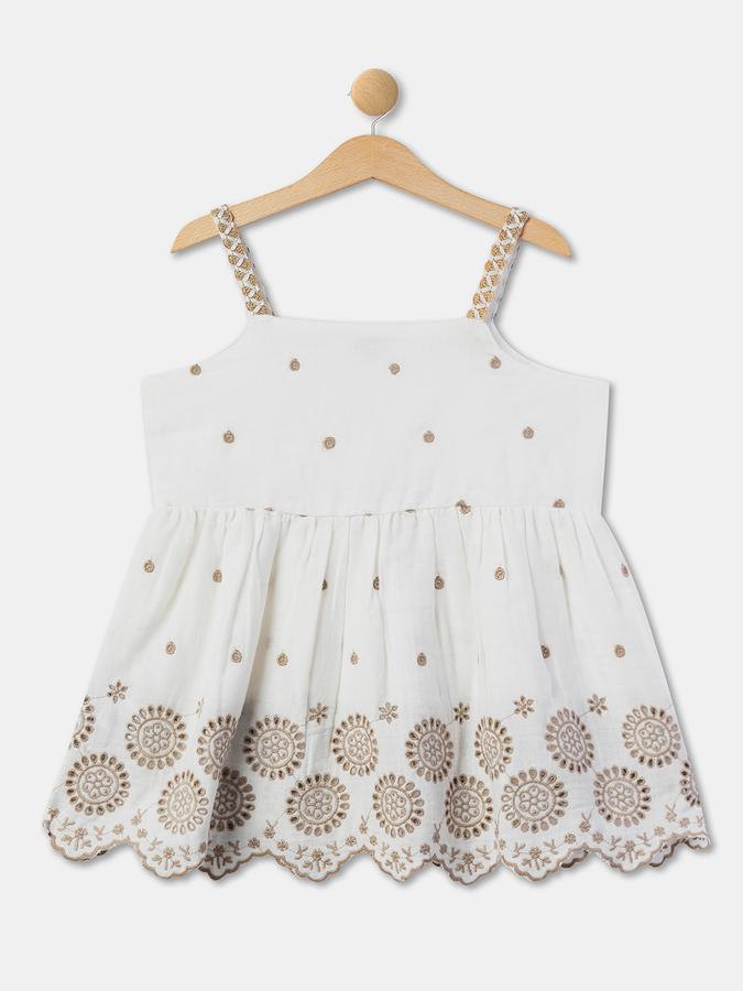 R&B Girl's All Over Printed Woven Top