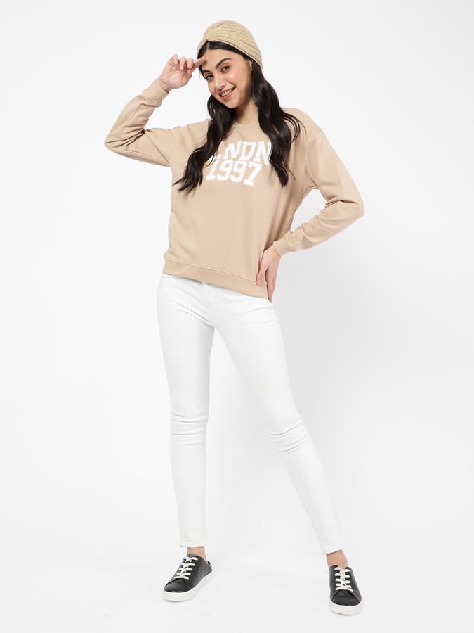 R&B Women Beige Sweatshirt image number 1