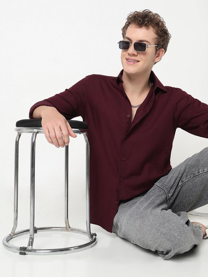 R&B MEN'S FULL SLEEVE Solid SHIRT