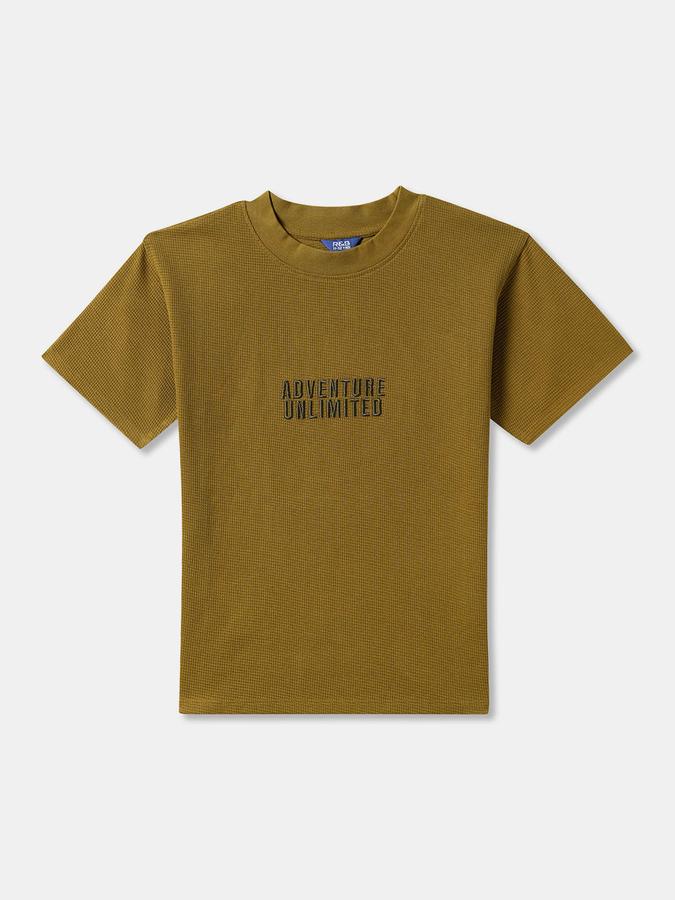 Boys Embroidered Pure Cotton Regular T Shirt image number 0