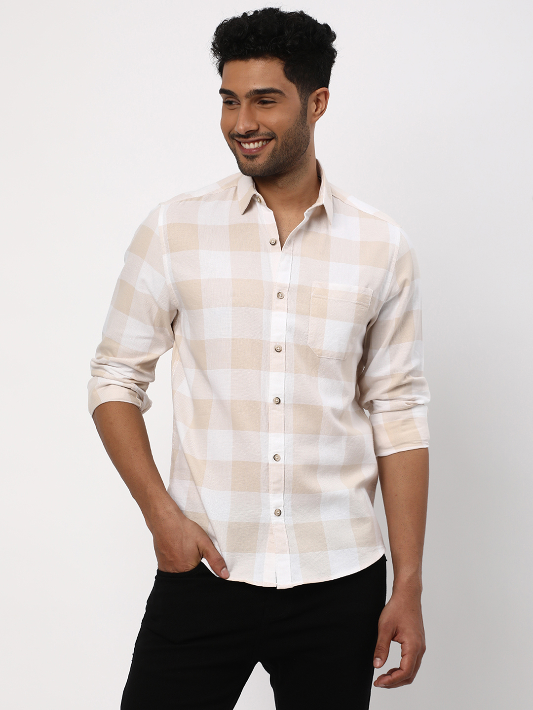 Checked Slim Fit Shirt image number 4