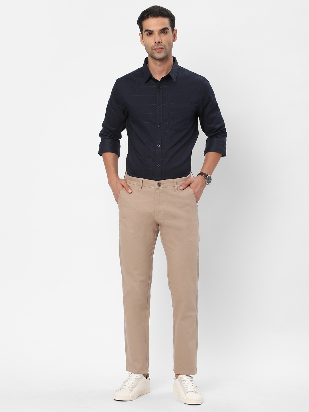 R&B Men Blue Casual Shirts image number 1