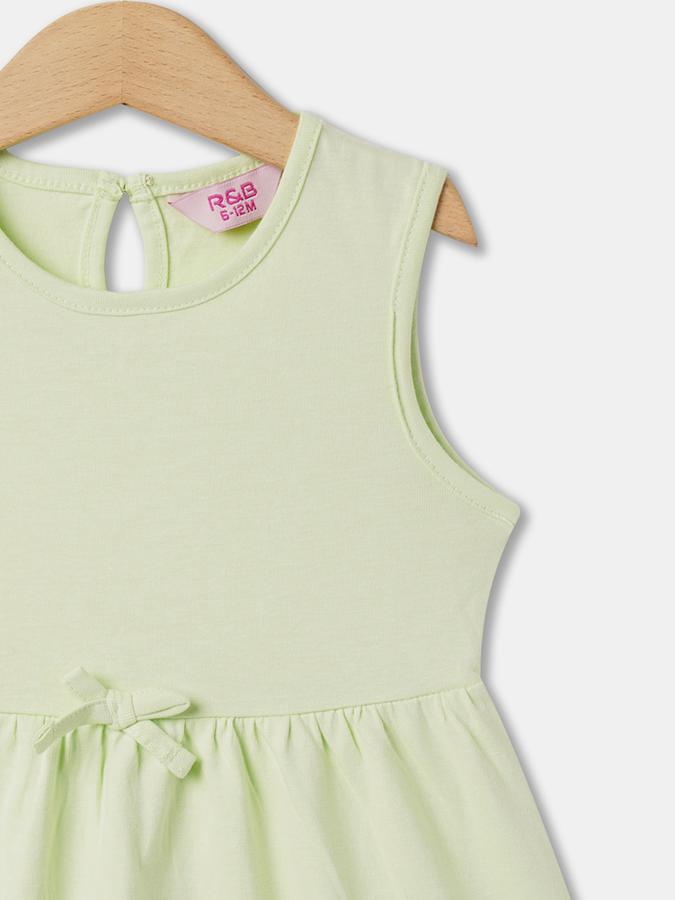 Girls Floral Print A-Line Dress image number 2