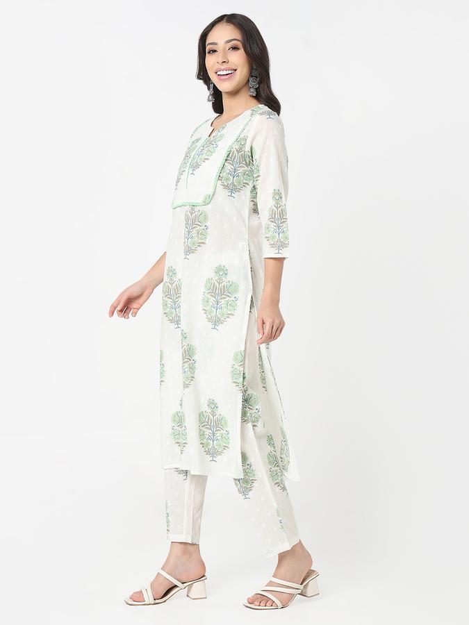Women Cotton Printed Kurta and Trousers Set