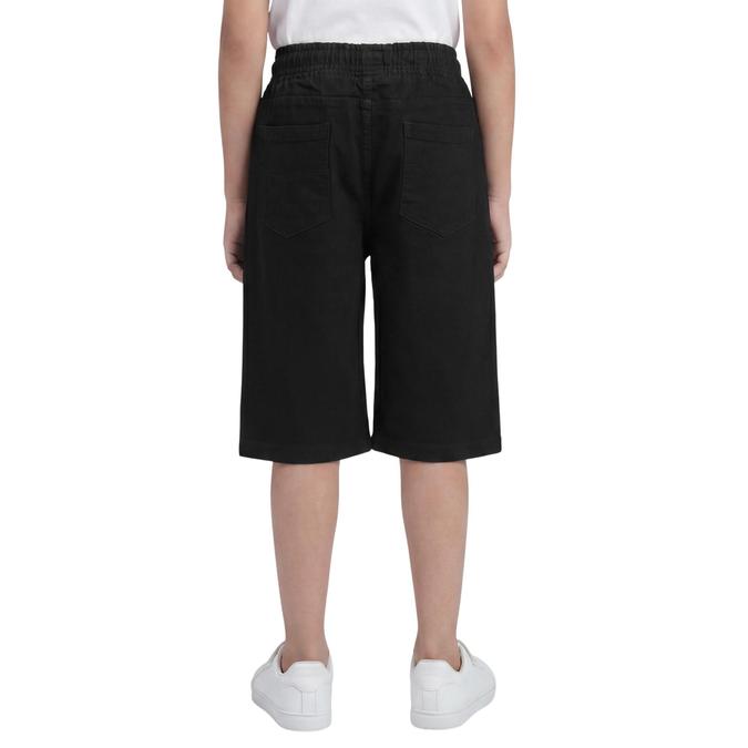 R&B Black Regular Fit Solid Mid Rise Boys Shorts
