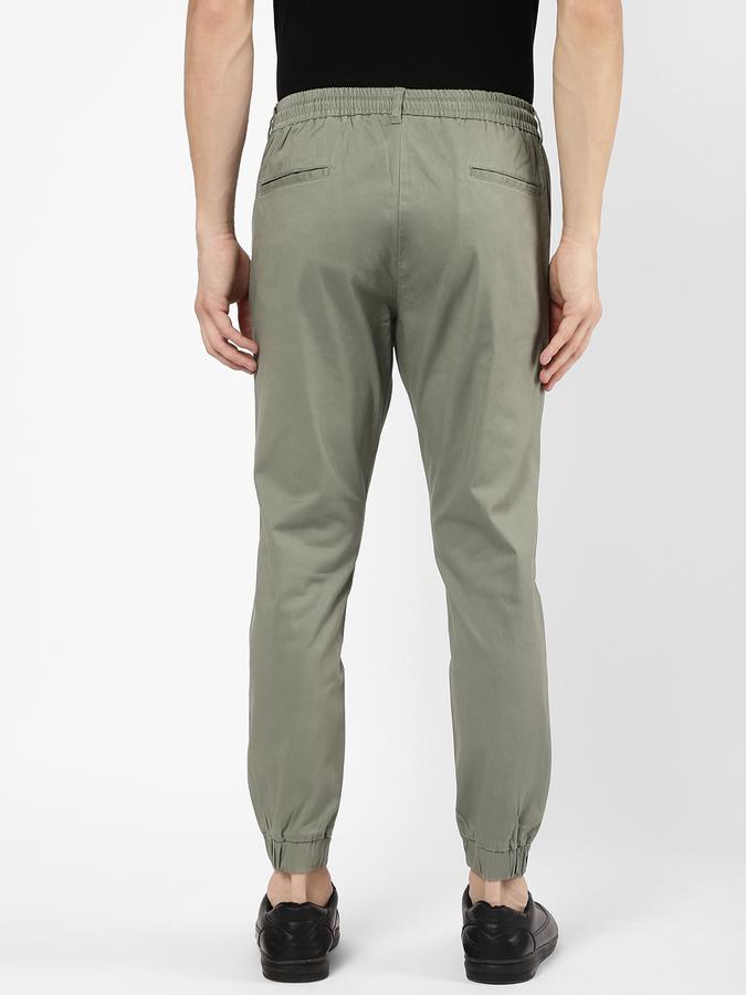 R&B Men Green Casual Trousers image number 2