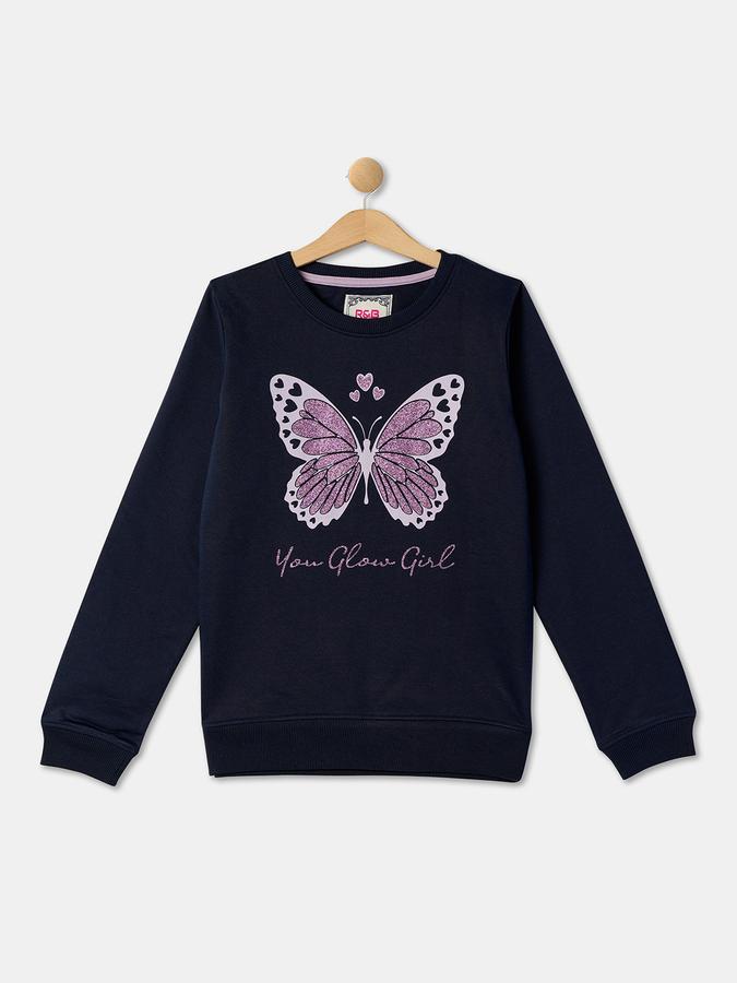 R&B Girl's Round Neck Sweat Top