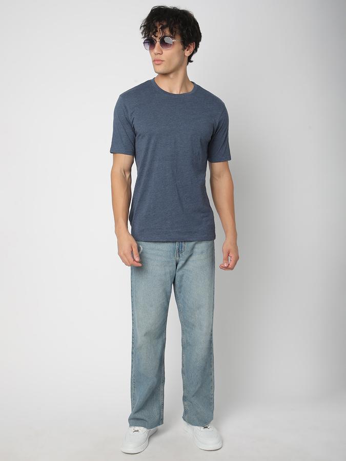 Solid Men Round Neck T-Shirt data-index=