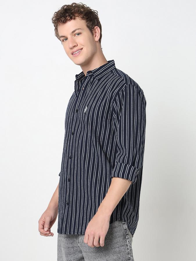 R&B MEN'S TEXTURE LONG SLEEVE Casual SHIRT image number 1