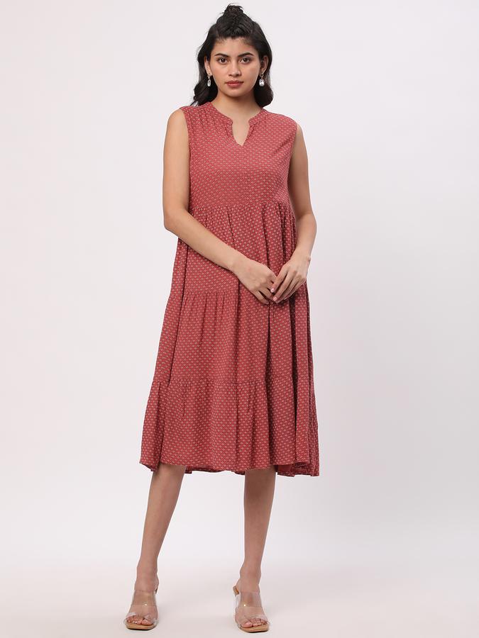 R&B Women's Pink Printed Dress