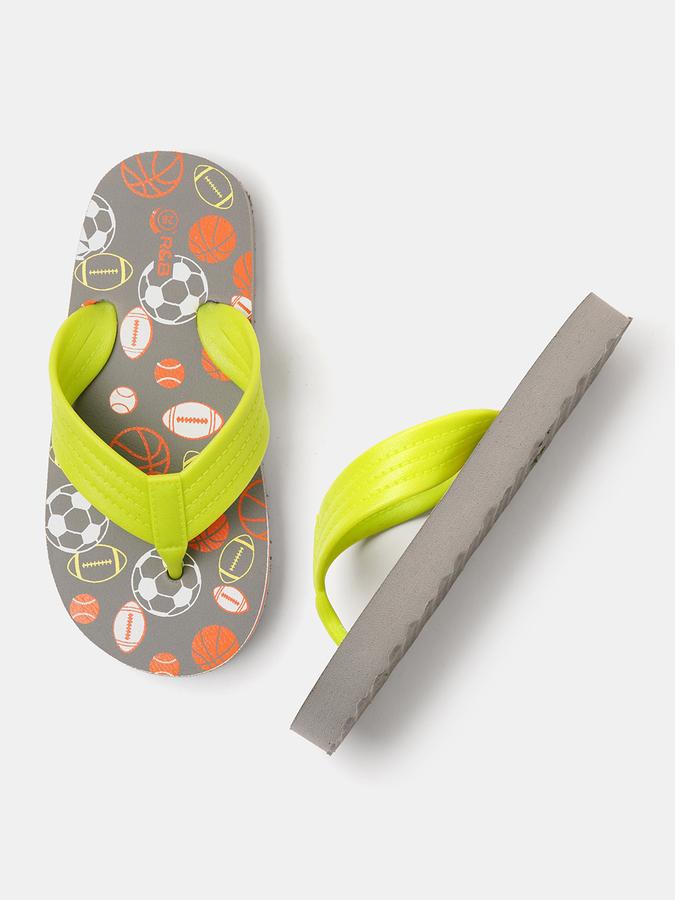 R&B Boys Grey Flip Flops image number 0