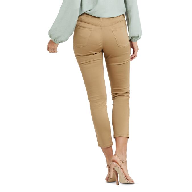 R&B Calf Length Khaki Jeans image number 2