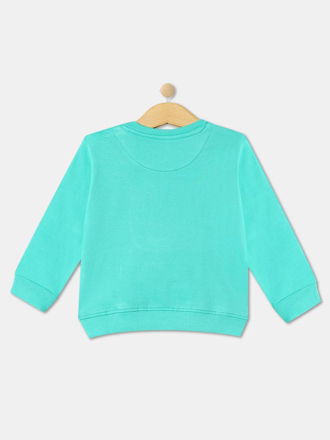 Boys Cotton Regular Fit Crew Neck Embellished Sweatshirt