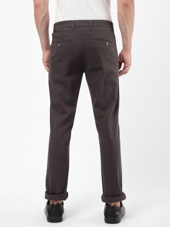 R&B Men Grey Casual Trousers image number 2