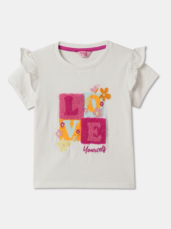 Girls Embroidered Regular Fit Top image number 0